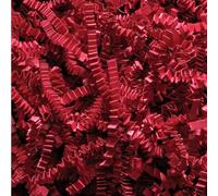 Deep Red Shredded Kraft Paper Shred (Zigzag/Crinkle cut) for gift box/hamper fill (10kg)