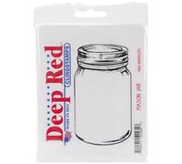 Deep Red Stamps Deep Red Cling Stamp 2 x 3.75-inch-Mason Jar