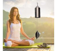 Deep Resonance Serenity Bell Windchime - Large Low Pitch Metal Chimes for Outdoor Garden Patio Decor