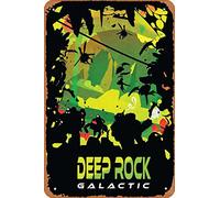 Deep Rock Galactic Fanart Artwork Poster Vintage Retro Metal Sign 8x12 Inch Man Cave Home Wall Decor