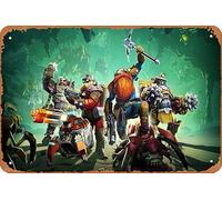 Deep Rock Galactic Game 8X 12 Inches Retro Metal Tin Sign - Vintage Art Poster Plaque
