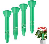Deep Root Watering Spikes, 4 Pack Weatherproof Plant Self-Watering Spikes, Outdoor Plant Waterer for Water Saving & Fertilizer Control, Root Irrigator Irrigation Stakes, for Vegetables Flowers Shrubs