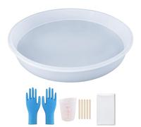 Deep Round Large Silicone Resin Mold 14" x 2" Inch for Epoxy Resin Casting,Cutting Board，Floral Preservation,Tray,Clock,Resin Art，Home Decoration