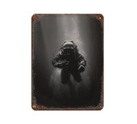 Deep Sea Adventure Scuba Retro Poster Metal Tin Sign Chic Art Retro Iron Painting Bar People Cave Cafe Family Garage Poster Wall Decoration 12x16inch(30x40cm)