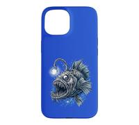 Deep Sea Anglerfish Bioluminescent Fish Ocean Creature Art Case for iPhone 15