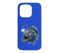 Deep Sea Anglerfish Bioluminescent Fish Ocean Creature Art Case for iPhone 15 Pro