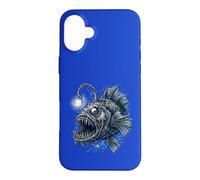 Deep Sea Anglerfish Bioluminescent Fish Ocean Creature Art Case for iPhone 16 Plus