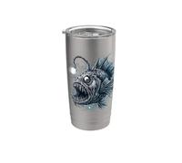 Deep Sea Anglerfish Bioluminescent Fish Ocean Creature Art Stainless Steel Insulated Tumbler