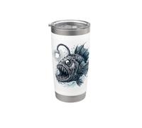 Deep Sea Anglerfish Bioluminescent Fish Ocean Creature Art Stainless Steel Insulated Tumbler
