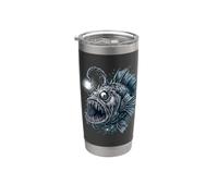 Deep Sea Anglerfish Bioluminescent Fish Ocean Creature Art Stainless Steel Insulated Tumbler