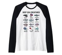 Deep Sea Creatures - Abyssal Ocean Species Science Lovers Raglan Baseball Tee