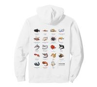 Deep Sea Creatures Chart T-Shirt Ocean Animals Vol.4 Pullover Hoodie