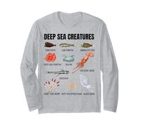 Deep Sea Creatures Ocean Biology Marine Life Oceanography Long Sleeve T-Shirt