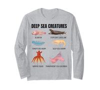 Deep Sea Creatures Ocean Biology Marine Life Oceanography Long Sleeve T-Shirt