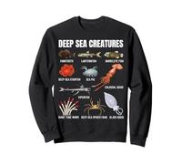 Deep Sea Creatures Ocean Biology Marine Life Oceanography Sweatshirt