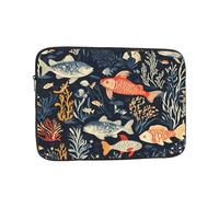 Deep sea creatures Patterned 15 inch Portable Laptop Bag - Perfect for Business, Travel, School, Office Shockproof Laptop Inner Pocket