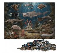 Deep Sea Creatures Scientific Illustration Po Jigsaw Puzzle, 1000 Pieces