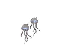 Deep Sea Jellyfish Sanding Earrings Fashion Creative Design Sense Sweet and Cool Minority Personality