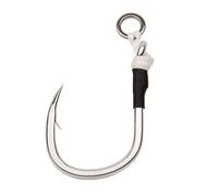 Deep Sea Jigging Hooks, 10Pcs 5X Reinforced High Carbon Steel Single for Boat Fishing, Heavy Duty Wave Crawler(2/0#)