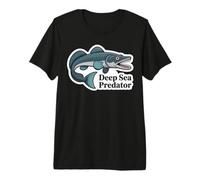 Deep Sea Predator Barracuda Fish Fishing Ocean Angler Premium T-Shirt