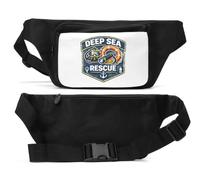 Deep Sea Rescue Equipment and Safety Unisex Waist Bag Black