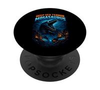 Deep Sea Terror Mosasaurus Ocean Creature Predator Monster PopSockets Adhesive PopGrip