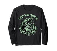 Deep Sea Terror Mosasaurus Prehistoric Marine Monster Long Sleeve T-Shirt