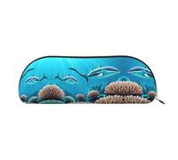 Deep Sea Whales Portable pencil case convenient for carrying on the go ideal for office use