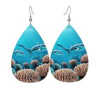 Deep Sea Whales Teardrop earrings are perfect for holiday gatherings parties or family dinner decorations.