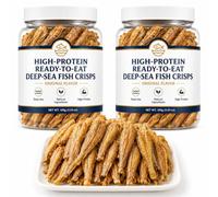 Deep Sea Yellow Croaker Fish Crispy Snack, (Original Flavor 200g) High-Protein Ready-To-Eat Deep-Sea Fish Crisps, Golden Fishs Crisps Snack, Natural Seafood Snack