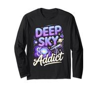 Deep Sky Addict Astrophotography Astronomy Nebula Long Sleeve T-Shirt