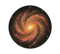Deep Sky Southern Pinwheel Galaxy Astronomy Study Space Metal Tin Sign Plaque Wall Decor for Cafe, Man Cave, Club Bar, Office, Home Garden Round Metal Poster 8x8Inch