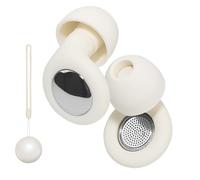 Deep Sleep Earplugs 45dB NRR - Professional Noise Cancelling, Ultra-Soft Silicone, Blocks Snoring, Travel & Work -Ear Tips in 4 Pair Sizes S/M/L/XL（Light Beige）