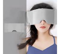 Deep Sleep Gravity Eye Mask,Weighted Sleep Mask with Microbeads, Blackout Eye Mask for Deep Sleep, Relaxing Eye Cover for Relieve Eyes Fatigue All (Grey)
