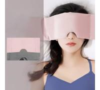 Deep Sleep Gravity Eye Mask,Weighted Sleep Mask with Microbeads, Blackout Eye Mask for Deep Sleep, Relaxing Eye Cover for Relieve Eyes Fatigue All (Pink)