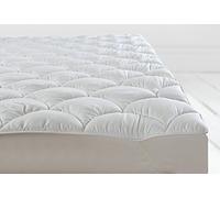 Deep Sleep Max Air Flow Orthopaedic Mattress Topper Anti Allergy Plush Mattress Enhancer with Mesh Gusset Quilted Deep Filled Cloud Breathable Mattress Protector (Single, Cloud Quilted)