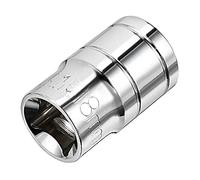 Deep Socket 12-Point 24mm 1/2" Square Drive Sockets Metric for DIY Automotive and Household Repairing (Pack of 1)