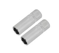 Deep Socket Vogueing Tool 2Pcs 65MM Long Spark Plug Socket Set for Removing The 6-Point Spark Plugs from Certain, Compatible Vehicles (1/2", 21MM)