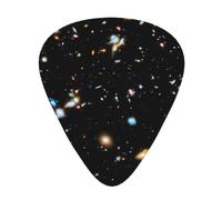 Deep Space 12 Pcs Guitar Picks, 0.46mm/0.71mm/0.96mm Thickness, Guitar Plectrum With Storage Case For Acoustic-Electric Guitar Ukulele Bass
