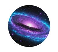Deep Space Black Eye Galaxy Celestial Science Cosmic Metal Tin Sign Plaque Wall Decor for Cafe, Man Cave, Club Bar, Office, Home Garden Round Metal Poster 8x8Inch