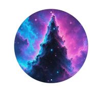 Deep Space Cone Nebula Galaxy Universe Astronomy Metal Tin Sign Plaque Wall Decor for Cafe, Man Cave, Club Bar, Office, Home Garden Round Metal Poster 8x8Inch