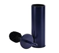 Deep & Sturdy Toilet Bowl Brush with Holder - Durable Scrubbing - Toilet Cleaners - Household Essentials - Silicone Brush - Bathroom Cleaner - Cleaning Supplies - Household Supplies, Matte Navy