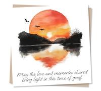 Deep Sympathy Card for Loss of a Loved One - Grief - Well Wishes for a Special Someone - May the Love and Memories Shared Bring Light in this Time of Grief - Beautiful Condolences Card