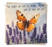 Deep Sympathy Card for Loss of a Loved One - Grief - Well Wishes for a Special Someone - The People We Love So Deeply Become Part of Who We Are - Beautiful Condolences Card