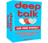 Deep Talk Family Conversation Cards - Sharing Joy with Kids & Adults, Perfect for Family Gatherings, Fun Icebreaker Game for Meaningful Discussions, 100 Thought-Provoking Prompts