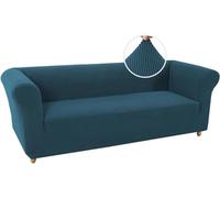 Deep Teal Stretch Sofa Cover for Sofa, 3-Seater, Slip-Resistant, Stain-Resistant, Ultra-Soft Fabric, with Armrest Protection
