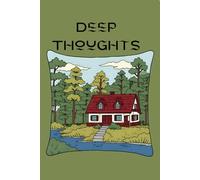 Deep Thoughts: Connect with Nature. A vintage cottage notebook perfect for jotting down your thoughts and emotions