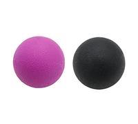 Deep Tissue Lacrosse Myofascial Massage Ball for Back Neck Black Purple