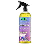 Deep Tissue Massage Oil - Anti-Inflammatory Aromatherapy Blend with Sweet Almond, Peppermint, Rosemary & Lavender - Muscle Relaxation & Pain Relief for All Skin Types (500ml Spray)