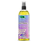Deep Tissue Massage Oil - Anti-Inflammatory Aromatherapy Blend with Sweet Almond, Peppermint, Rosemary & Lavender - Muscle Relaxation & Pain Relief for All Skin Types (250ml Spray)